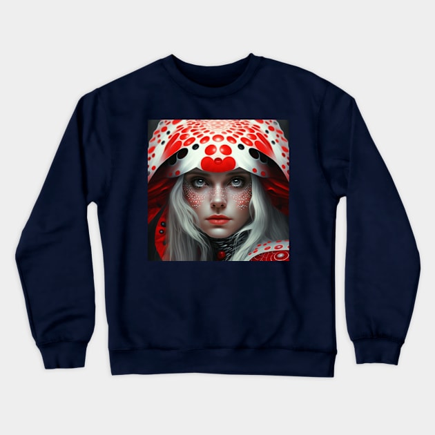 Mushroom girl 16 Crewneck Sweatshirt by knolios